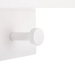 Knaggrekke med hylle og 4 knagger Cloud hvit