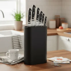 Knivblokk Singles sort 24 cm