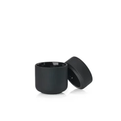 Krukke med lokk Ume sort 10 cm