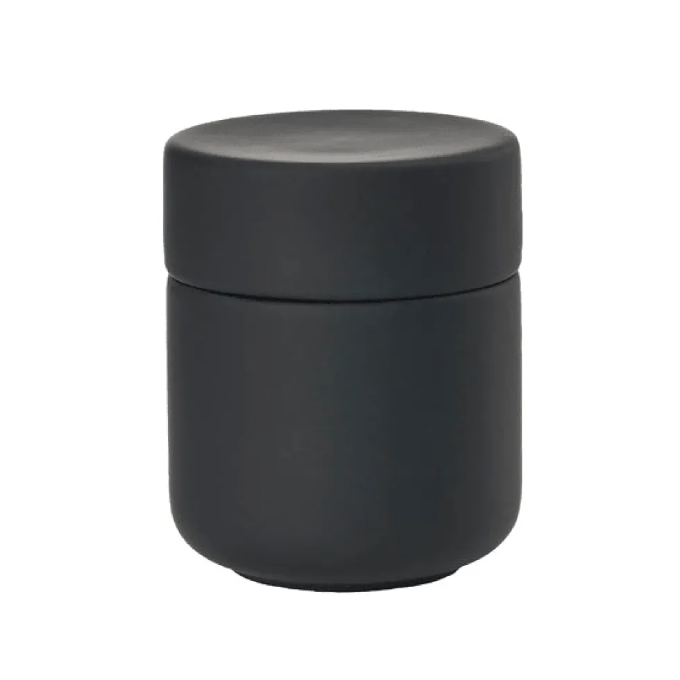 Krukke med lokk Ume sort 10 cm