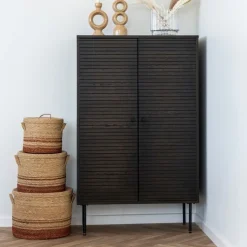 Kyoto skap smoked oak 80 x 40 x 130 cm