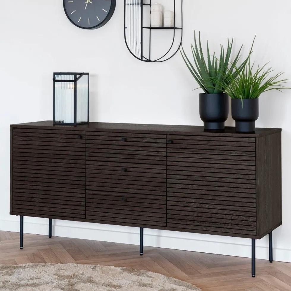 Kyoto skjenk smoked oak 150 x 40 x 74 cm