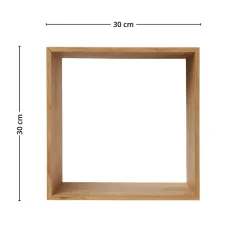 Lattoon vegghylle eik natur 30 x 18 x 30 cm