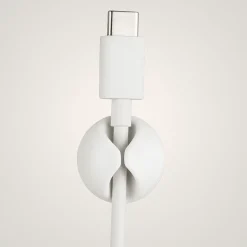 Ledningsholder hvit