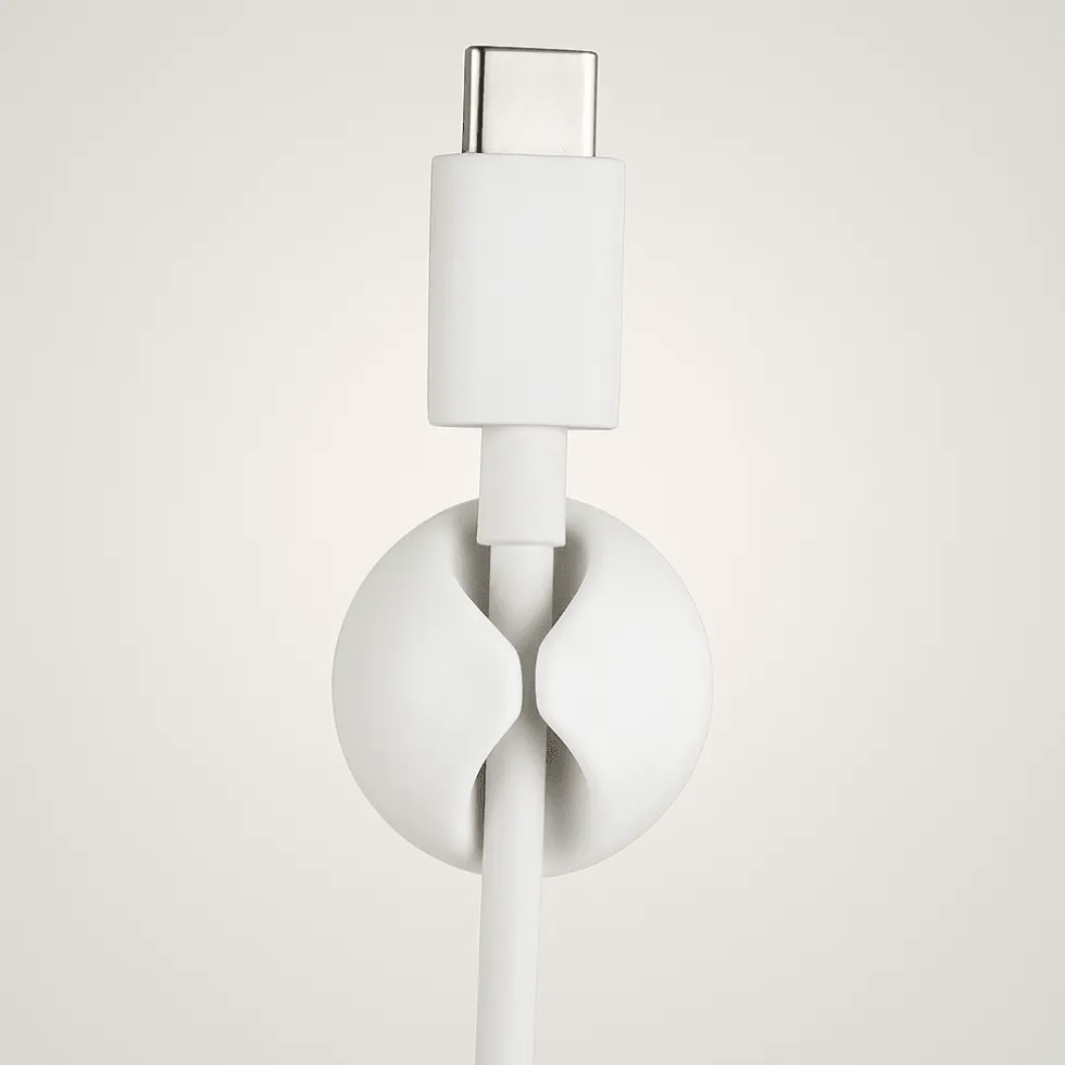 Ledningsholder hvit