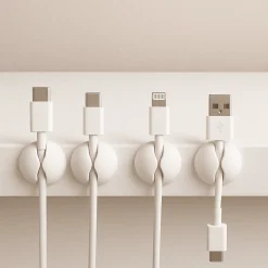 Ledningsholder hvit