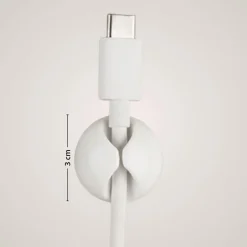 Ledningsholder hvit