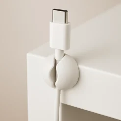 Ledningsholder hvit