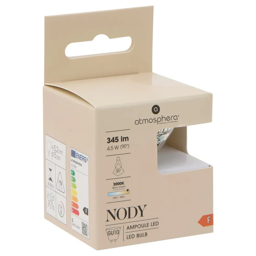 LED-pære GU10 4,5 W varmhvit
