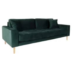 Lido 3 seters sofa mørkegrønn