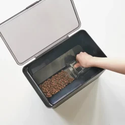 Lufttett oppbevaringsboks for dyrefôr 3,5 kg sort