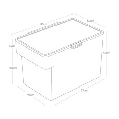 Lufttett oppbevaringsboks for dyrefôr 3,5 kg sort