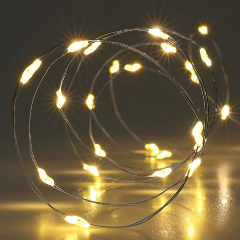 Lyslenke 40 LED varmhvit 2 m