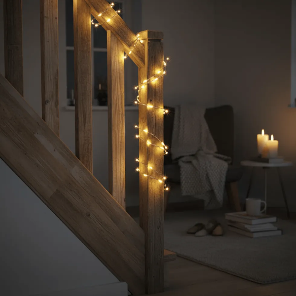 Lyslenke 40 LED varmhvit 2 m