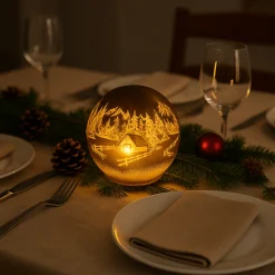 Lyslykt LED Antikkbrun 15 cm