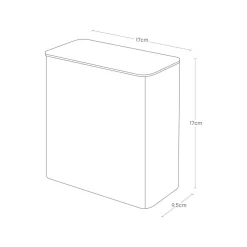 Magnetisk boks med lokk hvit 17 x 17 x 9,5 cm