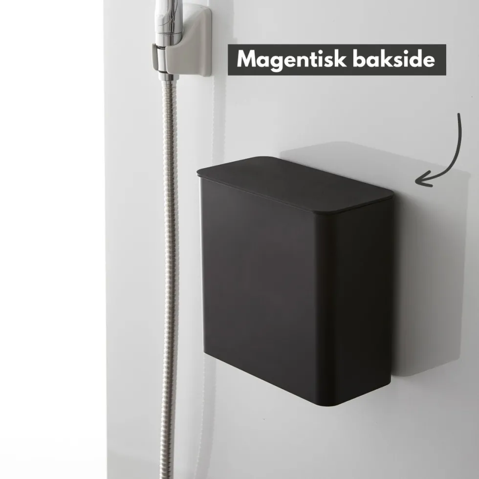 Magnetisk boks med lokk sort 17 x 17 x 9,5 cm