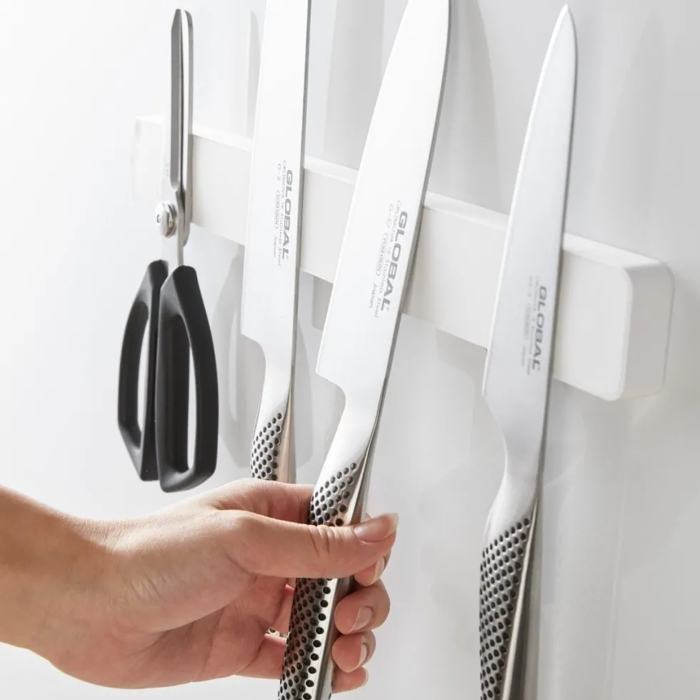 Magnetisk knivholder hvit