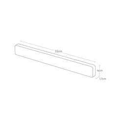 Magnetisk knivholder sort