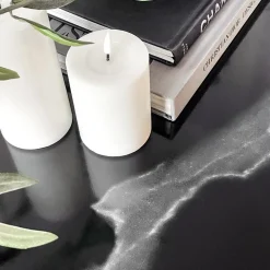 Marmor klassisk sort kontaktplast