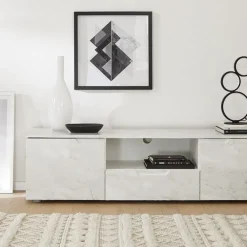 Marmor romeo hvit matt kontaktplast
