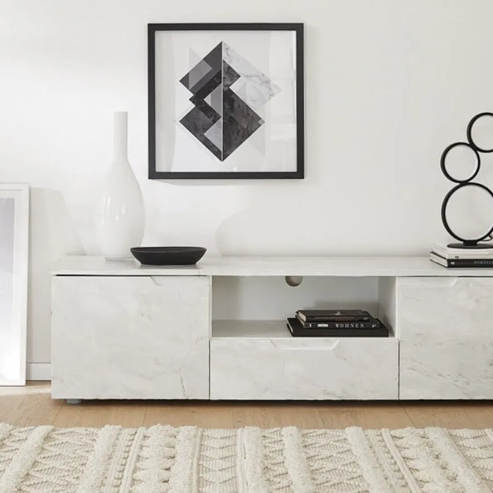 Marmor romeo hvit matt kontaktplast