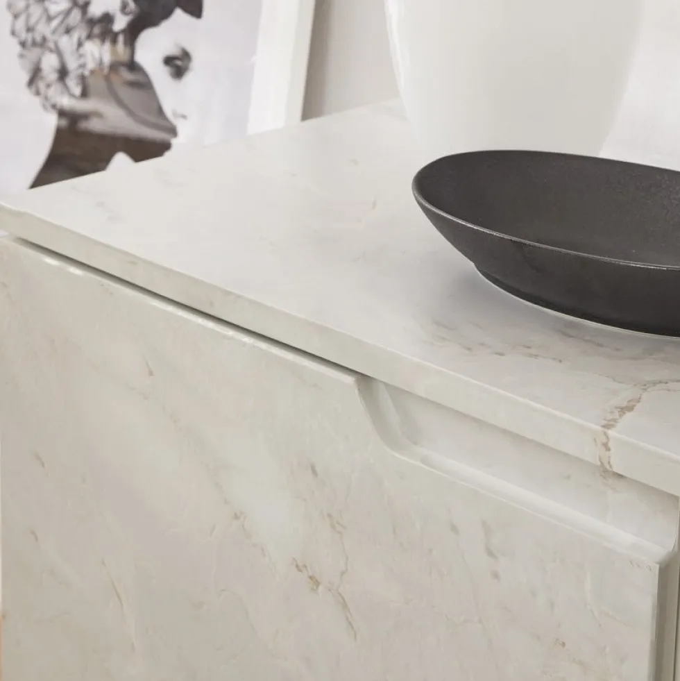 Marmor romeo hvit matt kontaktplast