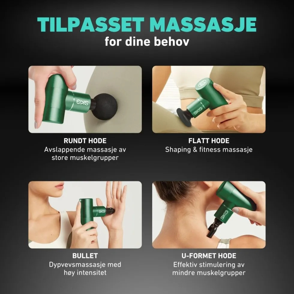 Massasjepistol F3 grønn