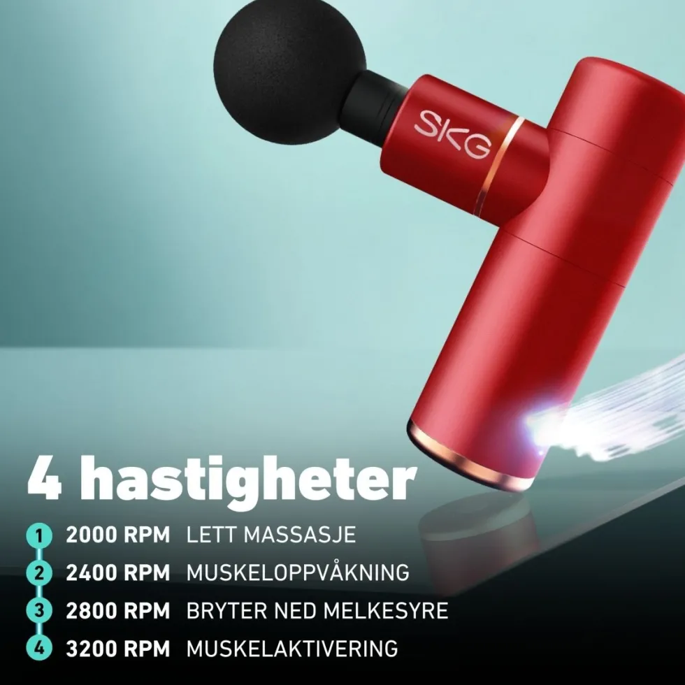 Massasjepistol F3 rød