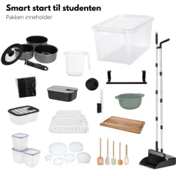 Mega studentpakke 16 deler
