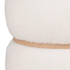 Milford puff hvit ø38 cm