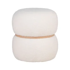 Milford puff hvit ø38 cm