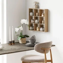 Moss vegghylle furu natur 46 x 10 x 46 cm