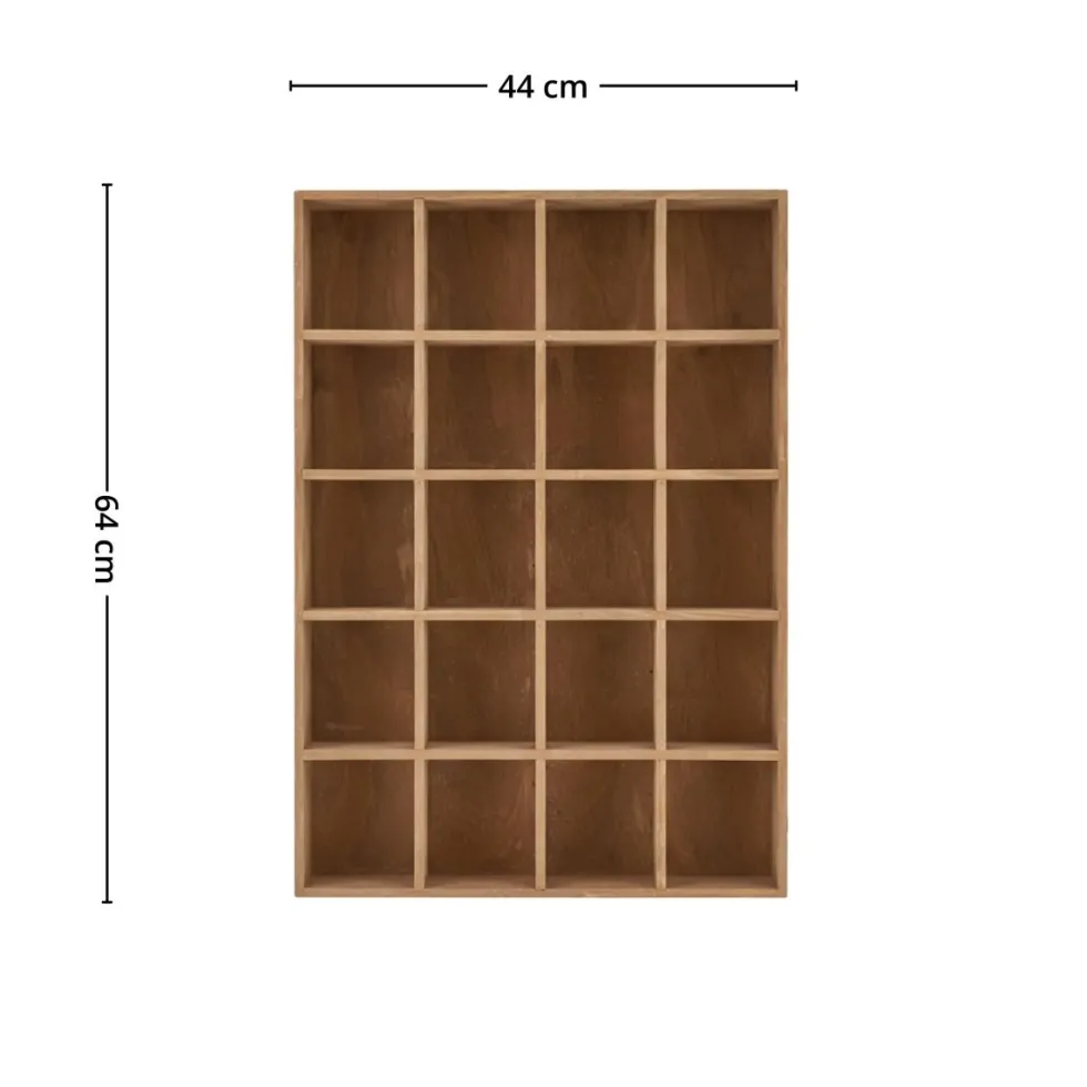 Moss vegghylle furu natur 44 x 10 x 63 cm