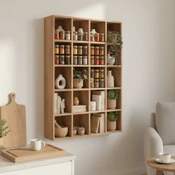 Moss vegghylle furu natur 44 x 10 x 63 cm