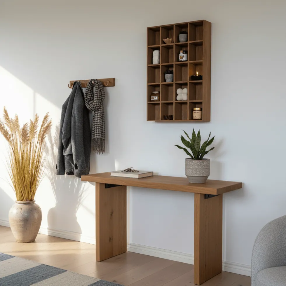 Moss vegghylle furu natur 44 x 10 x 63 cm