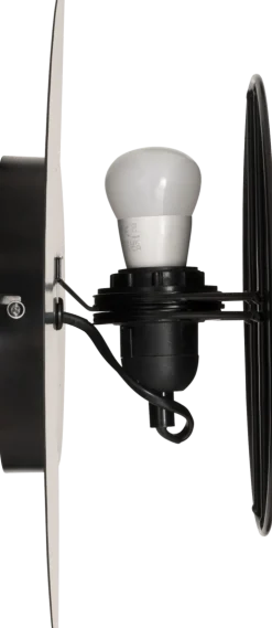 Mysti vegglampe sort reversibel 30,5 cm