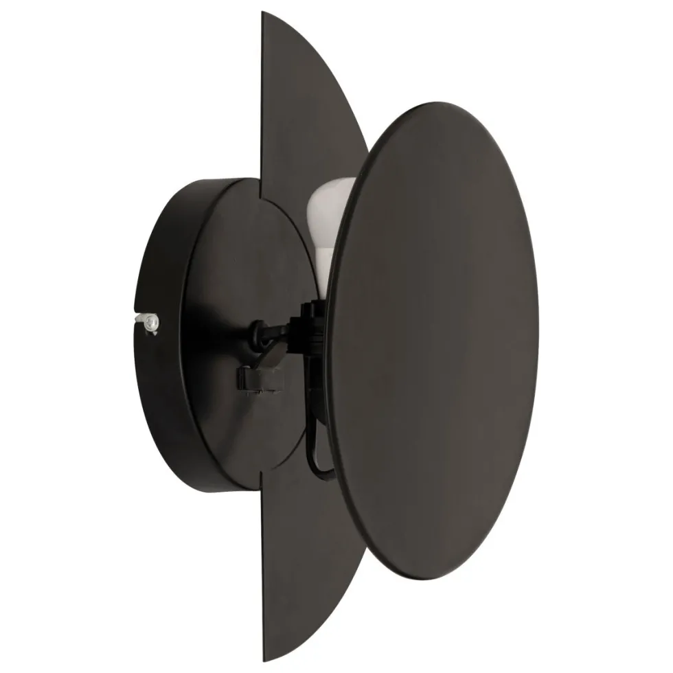 Mysti vegglampe sort reversibel 30,5 cm