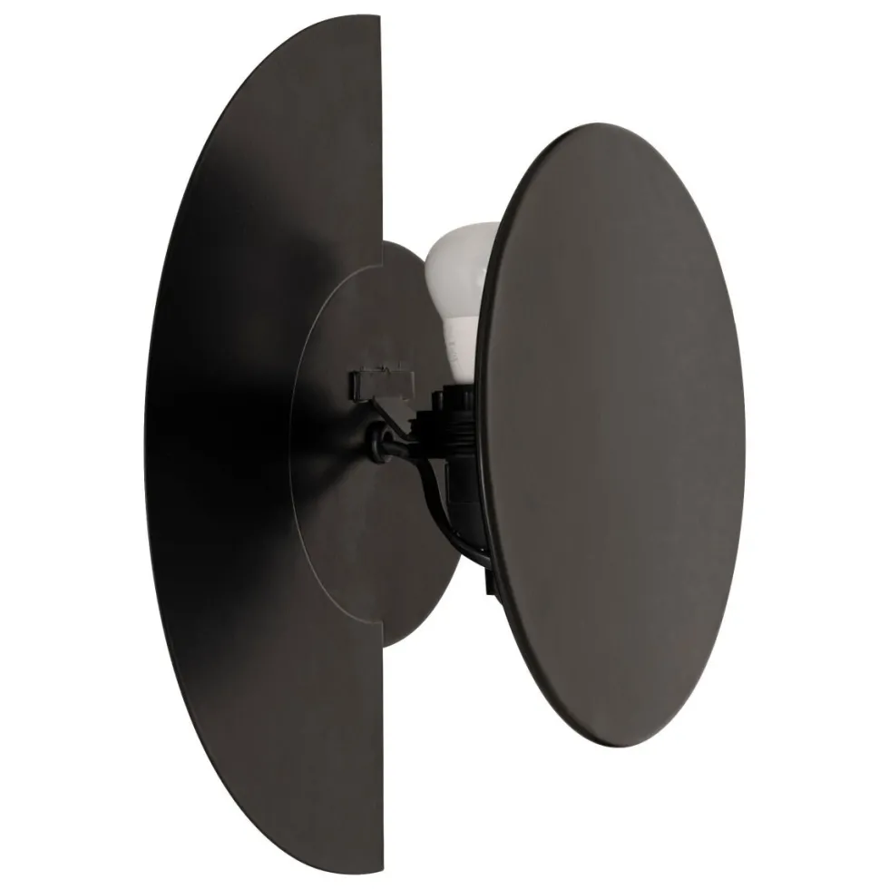Mysti vegglampe sort reversibel 30,5 cm