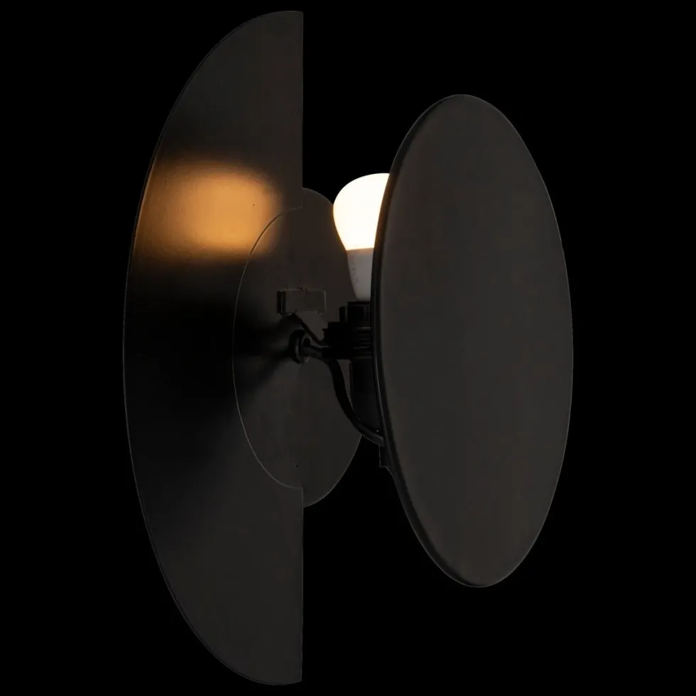 Mysti vegglampe sort reversibel 30,5 cm