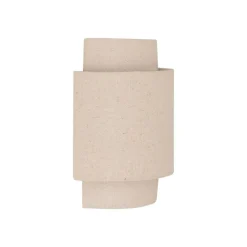 Nahel vegglampe beige i lin og stål 27 cm
