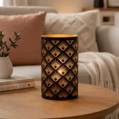 Nata LED lyslykt palme