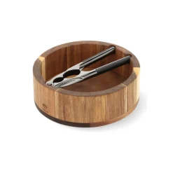 Nøtteknekkersett HOLM rund akasietre 17 cm