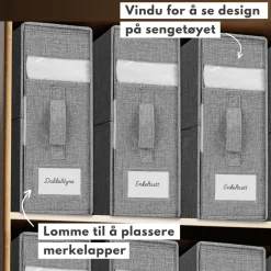 Oppbevaringsboks til sengetøy