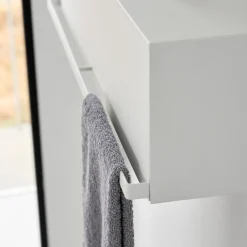 Oppbevaringsboks til vegg hvit 60 cm