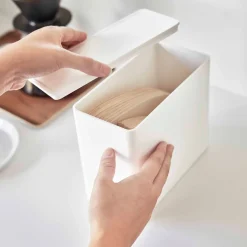 Oppbevaring til kaffefilter hvit