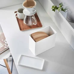Oppbevaring til kaffefilter hvit