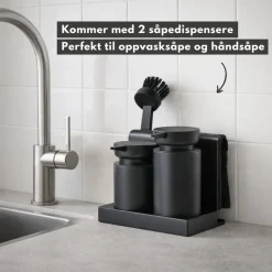 Oppvasksett DIISH sort 17 cm, 5 deler