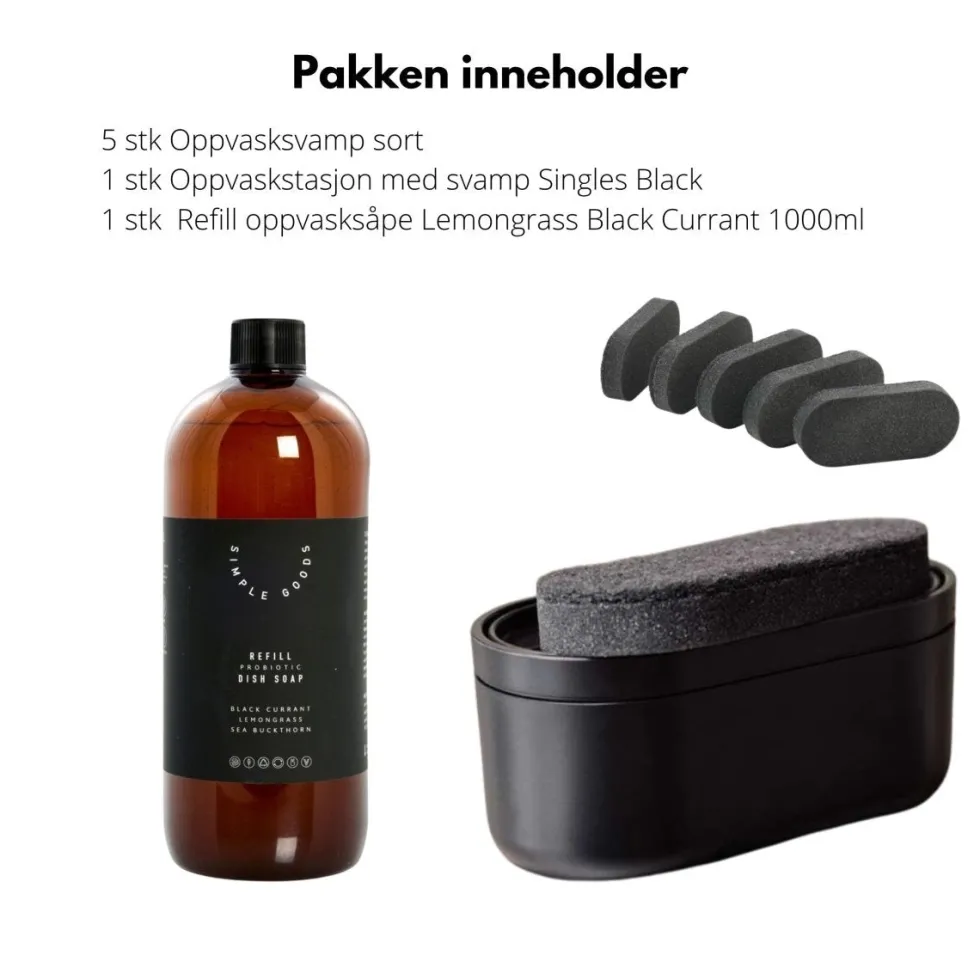Oppvasksett Singles Lemongrass 8 deler