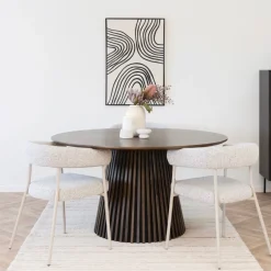 Osaka spisebord smoked oak veneer rund 140 cm